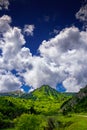 Mountain landscape in the Pyrenees. Royalty Free Stock Photo