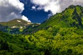 Mountain landscape in the Pyrenees. Royalty Free Stock Photo