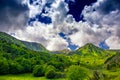 Mountain landscape in the Pyrenees. Royalty Free Stock Photo