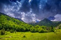 Mountain landscape in the Pyrenees. Royalty Free Stock Photo