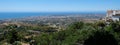 MIJAS, ANDALUCIA/SPAIN - JULY 3 : View from Mijas in Andalucia Royalty Free Stock Photo