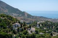 MIJAS, ANDALUCIA/SPAIN - JULY 3 : View from Mijas in Andalucia Royalty Free Stock Photo