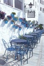 Mijas street. Charming white village in Andalusia, Costa del Sol.