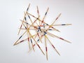 Mikado Board Game With Wooden Sticks Royalty Free Stock Photo