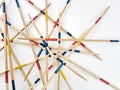 Mikado Board Game With Wooden Sticks Royalty Free Stock Photo