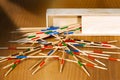 Mikado - Wooden Sticks and Box Royalty Free Stock Photo