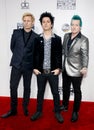 Mike Dirnt, Billie Joe Armstrong, Tre Cool of Green Day Royalty Free Stock Photo