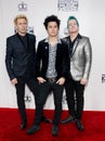 Mike Dirnt, Billie Joe Armstrong, Tre Cool of Green Day Royalty Free Stock Photo