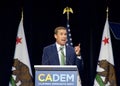 Mike McGuire speaking at the CADEM Endorsing Convention in Sacramento, CA