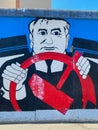 Mikhail Gorbachev Painting by Georg Lutz Rauschebart, Berlin Wall , Germany