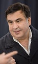 Mikhail Saakashvili on briefing for press