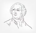 Mikhail Vasilyevich Lomonosov was a Russian polymath, scientist and writer e famous Russian vector sketch isolated