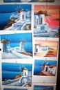 Mikonos paintings Royalty Free Stock Photo