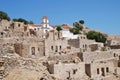 Mikro Chorio village, Tilos Royalty Free Stock Photo