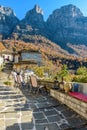 Mikro Papigo zagori greece. Royalty Free Stock Photo