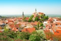 Mikulov historical town center in spring