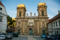 Mikulov, South Moravian Region, Czech Republic, 05 July 2021: Baroque Dietrichstein Tomb at St. Anne`s Church at Square at sunny Royalty Free Stock Photo