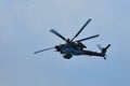 Mil Mi-28 Mi-28NM, codification of NATO: Havoc. Russian all-weather, day-night, military tandem, two-seat anti-armor Royalty Free Stock Photo