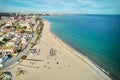 Mil Palmeras with and sandy coastline view from top