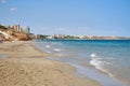 Mil Palmeras sandy empty beach. Spain