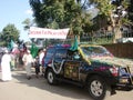 Milad un Nabbi celebration with decorated car