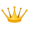 Milady crown icon, cartoon style