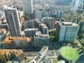 Milan aerial view. Milano city, Italy Royalty Free Stock Photo