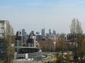 Milan aerial view. Milano city, Italy Royalty Free Stock Photo