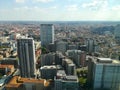 Milan aerial view. Milano city, Italy Royalty Free Stock Photo