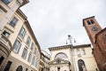 Milan. Ambrosian Library in Milan. Biblioteca Pinacoteca Accademia Ambrosiana. Church of San Sepolcro