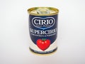 MILAN - AUG 2019: Cirio tomato concentrate paste