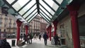 Milan Cadorna Triennale station with the characteristic needle installation and steel wire. Milan 03/14/2019 hours 01:00 pm