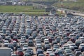 Milan: the car park of Malpensa airport Royalty Free Stock Photo