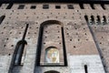 The milan castello sforzesco main walls Royalty Free Stock Photo