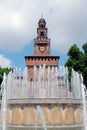 Milan - Castello Sforzesco, Sforza Castle Royalty Free Stock Photo