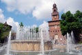 Milan - Castello Sforzesco, Sforza Castle Royalty Free Stock Photo