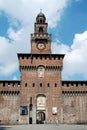 Milan - Castello Sforzesco, Sforza Castle Royalty Free Stock Photo