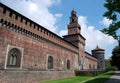 Milan - Castello Sforzesco, Sforza Castle Royalty Free Stock Photo