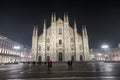 MILAN, ITALY - JANUARY 14, 2018: Milan Cathdral In Milan, Italy. Royalty Free Stock Photo