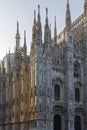 Milan Cathedral church Milano Duomo architecture, Italy Royalty Free Stock Photo