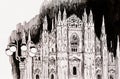 Milan cathedral Duomo church at night Royalty Free Stock Photo