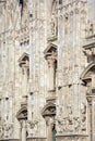 Milan Cathedral Duomo di Milano, detail of facade