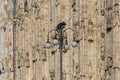 Milan Cathedral Duomo di Milano, gothic church, details of facade, Milan, Italy Royalty Free Stock Photo