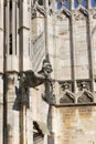 Milan Cathedral Duomo di Milano, gothic church, details of facade, Milan, Italy Royalty Free Stock Photo