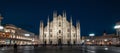 Milan Cathedral or Duomo di Milano at night, Italy