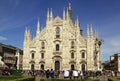 Milan Cathedral (Duomo di Milano) in summer, Lombardy, Italy Royalty Free Stock Photo