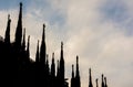 Milan Cathedral gothic pinnacles silhouette