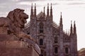 Milan Cathedral, Italy, Milano Duomo church Royalty Free Stock Photo