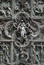 Milan Cathedral main door detail Royalty Free Stock Photo
