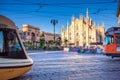 Milan Cathedral, Piazza del Duomo at night, Italy Royalty Free Stock Photo